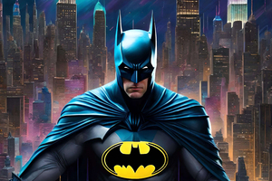 Batman Reign Over Gotham City (1024x768) Resolution Wallpaper