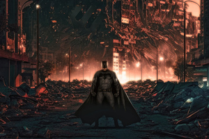 Batman Saving The City (2560x1600) Resolution Wallpaper