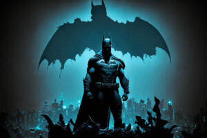 Batman Shadow Of A Man 5k (3840x2160) Resolution Wallpaper