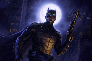 Batman Showcasing The Might (1600x900) Resolution Wallpaper