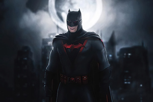 Batman Suit Red Logo 2020