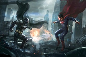 Batman Super Man Wallpaper