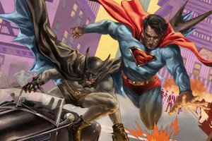 Batman Superman Worlds Finest (1600x1200) Resolution Wallpaper