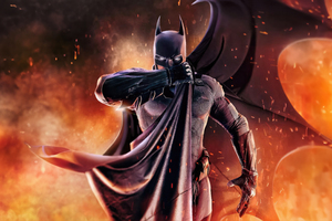 Batman The Dark Guardians Wings Unleashed (2880x1800) Resolution Wallpaper