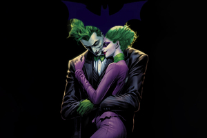 Batman The Joker Inside Out (2932x2932) Resolution Wallpaper