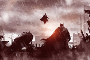 Batman v Superman Concept Art Wallpaper