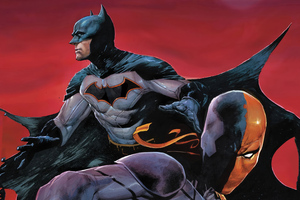 Batman Vs Deathstroke Artwork 4k (2880x1800) Resolution Wallpaper