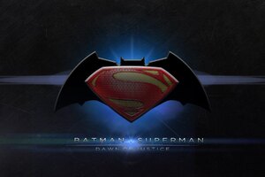 Batman vs Superman Logo Wallpaper