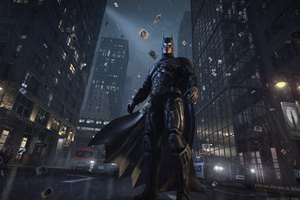 Batman Watching Gotham City