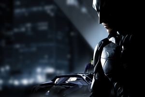 Batman With Joker Batmobile