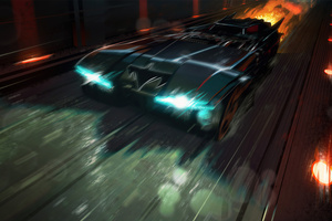 Batmobile From Batman Animated Series 1992 5k (5120x2880) Resolution Wallpaper