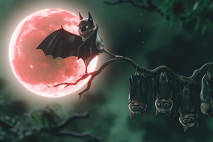 Bats Funny 4k (1400x900) Resolution Wallpaper