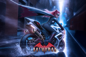 Batwoman High Speed Hunt (1360x768) Resolution Wallpaper