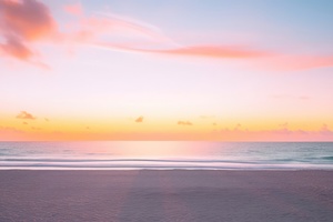 Beautiful Calm Relaxing Sunset At Beach (2932x2932) Resolution Wallpaper