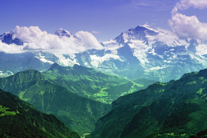 Beautiful Green Landscape (320x240) Resolution Wallpaper