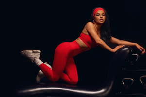 Becky G Fabletics Collection Spring 2025 (2560x1080) Resolution Wallpaper