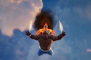 Ben Grimm And Human Torch In Fortnite Battle Royale (1336x768) Resolution Wallpaper