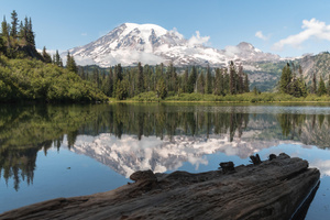 Bench Lake Mt Rainier (3840x2160) Resolution Wallpaper