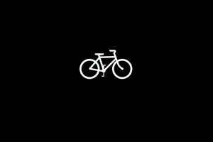 Bicycle Dark Black Minimal 4k (2560x1024) Resolution Wallpaper
