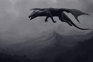 Big Giant Black Dragon 4k