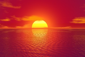 Big Sun Sunset 4k
