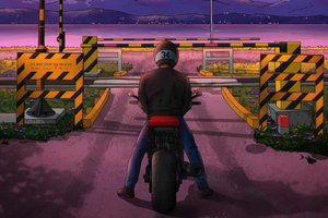 Bike Rider Scifi (3840x2160) Resolution Wallpaper