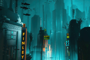 Bioshock Game Underwater 4k