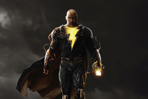 Black Adam The Electrifying Antihero Wallpaper