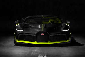 Black Bugatti Divo (1366x768) Resolution Wallpaper