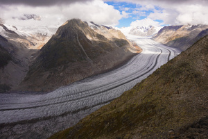 Black Clouds Over The Glacier (7680x4320) Resolution Wallpaper
