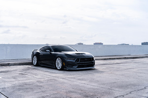 Black Ford Mustang Modified 10k (1336x768) Resolution Wallpaper