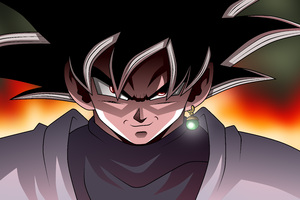 Black Goku Dragon Ball Super 8k Wallpaper