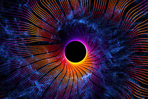 Black Holes Wavy Lines Abstract 4k