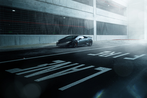 Black Lamborghini Huracan Supercar Vehicle (2560x1600) Resolution Wallpaper