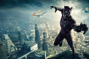 Black Panther 10k Poster Wallpaper