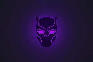 Black Panther Helmet Illustration 5k
