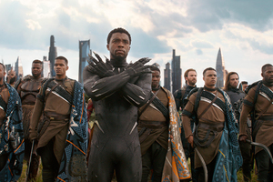 Black Panther In Avengers Infinity War 2018 Wallpaper
