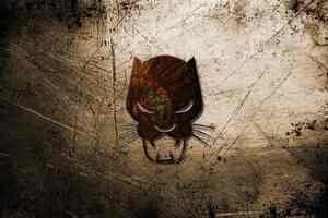 Black Panther Logo (1600x1200) Resolution Wallpaper