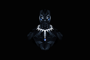 Black Panther Minimal (2048x1152) Resolution Wallpaper