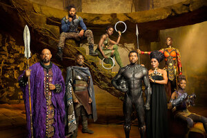 Black Panther Movie Cast Wallpaper