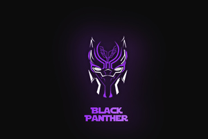 Black Panther Neon 5k