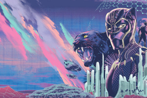 Black Panther Poster 4k (1600x1200) Resolution Wallpaper