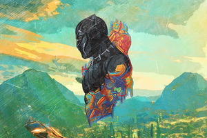 Black Panther Promo Art (1600x900) Resolution Wallpaper