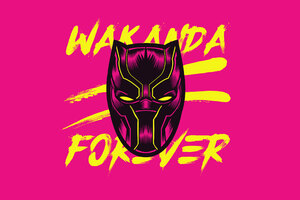 Black Panther Wakanda Forever (2560x1024) Resolution Wallpaper
