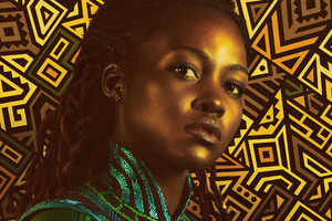Black Panther Wakanda Forver Lupita Nyongo As Nakia Wallpaper