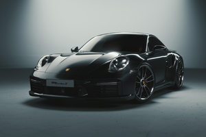 Black Porsche 911 Turbo S Wallpaper