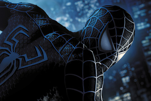 Black Spider Man (1400x900) Resolution Wallpaper
