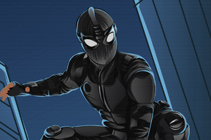 Black Spider Suit In Spider Man Far From Home