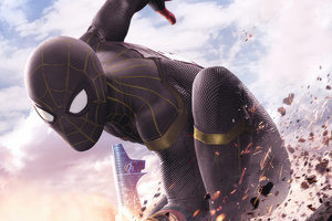 Black Spiderman 2023 Wallpaper