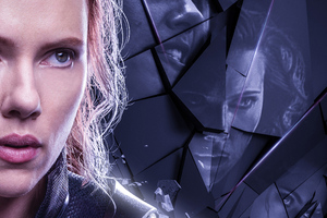 Black Widow In Avengers Endgame 2019 Poster Wallpaper